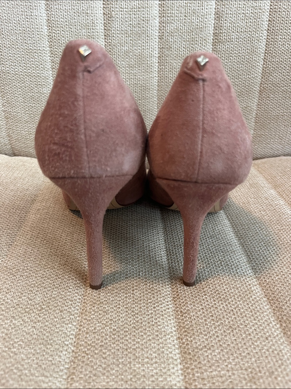 Sam Edelman Dusty Rose Suede Pointed-Toe Heels - Picture 6 of 9